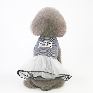 <span class=keywords><strong>Ropa</strong></span> coreana a rayas para <span class=keywords><strong>perro</strong></span>, camiseta china, venta al por mayor, vestido <span class=keywords><strong>de</strong></span> verano - Product Image 2