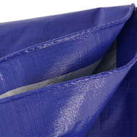 Voile d'ombrage imperméable en tissu argenté bleu Million pour jardin, extérieur, bateau, camion, usage agricole, bâche en PE