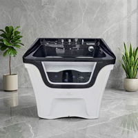 Baignoire pour chien grande capacité, espace spacieux et confortable pour le bain quotidien, le toilettage et l'entretien de la peau des grands chiens