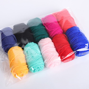10 küçük rulo iplik Skeins 5ply çeşitli renkler yumuşak iplik herhangi bir örgü tığ ve el sanatları Mini proje için mükemmel - Product Image 4