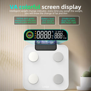 VA 다채로운 화면 디지털 바디 스케일 180KG 휴대용 전자 스케일 태양 광 충전 지능 계량 스케일 API SDK - Product Image 2
