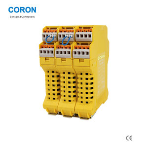 รีเลย์นิรภัย CORON SLC-3A1B24P PNP แบบสองช่องสัญญาณเข้า DC24V 3NO 1NC สำหรับม่านแสงนิรภัย พร้อมขั้วต่อราง DIN ขนาด 35 มม. - Product Image 2