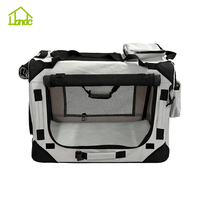 Cama Plegable Personalizable para Perros y Gatos, Transportín de Viaje Transpirable con Marco Metálico y Malla Antideslizante