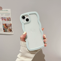 Coque de téléphone transparente antichoc et anti-chute avec bord ondulé pour iPhone 13 Pro Max XR, compatible avec iPhone 12, 14, 15, 16, 17
