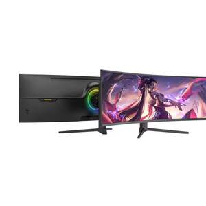 Игровой монитор Factory Display 49 дюймов, 5K, 165 Гц, с ASV-панелью, изогнутый экран, отклик 0 мс, яркость 200 кд/м², бежевый, для настольного использования в офисе - Product Image 1