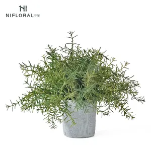 Nifloral Hot Verkoop 30Cm Desktop Decoratieve Kunstmatige Plastic Rozemarijn Vanille Plant