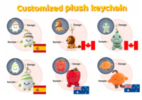 Porte-clés robot mignon en peluche, pendentif créatif pour sac, jouet en peluche doux pour cadeau promotionnel