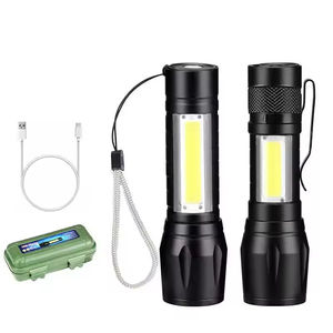 Linterna LED de Bolsillo para Camping, Táctica, Recargable por USB, Resistente al Agua IP55, de Aleación de Aluminio, Mini Linterna de Emergencia, 100-200m - Product Image 5