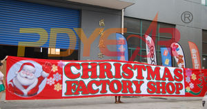 Pancarta Publicitaria de Poliéster Resistente, Tamaño Personalizado, con Plantilla, Entrega Rápida, Letrero de Tela para Lanzamientos de Nuevos Negocios - Product Image 2