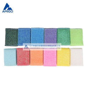 Amigo Dishwashing <b>Sponges</b> Rectangle Multi Color Kitchen Cleaning Pads With Holder - Product Image 3