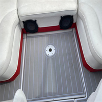 Plateforme de bain et tapis de cockpit pour bateau 2004 Crownline 225 LPX Limited, en mousse EVA imitation teck, style SeaDek MarineMat, auto-adhésif