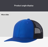 Gorra deportiva estructurada de 6 paneles para bordado, golf, tenis, recreación al aire libre, con logo personalizado, espalda de malla, tipo trucker.