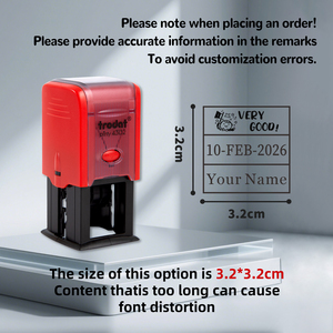Timbro Autoinchiostrante Personalizzabile in Plastica 43132 con Data e Testo Regolabili (<span class=keywords><strong>Anno</strong></span> Mese Giorno) con Stampa Multicolore per Ufficio/Scuola - Product Image 6