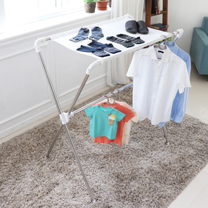 [HOME FRIEND] ราวตากผ้ารูปตัว X (10 ไม้แขวน) พื้นที่กว้าง ให้การตากผ้าที่เป็นระเบียบสำหรับเสื้อผ้าหลายชิ้น - Product Image 2