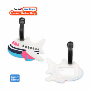 Anpassbare PVC Flugzeug Gepäck anhänger Air <span class=keywords><strong>Tag</strong></span> Holder Neuheit Geschenk für Gepäck ID Namensschilder Anpassbare Flug gesellschaft Flugzeug - Product Image 2