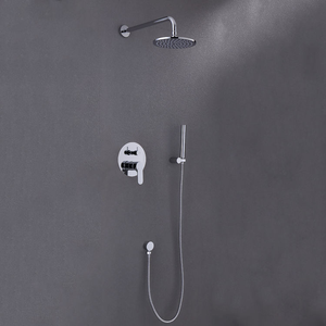 Grifo de Baño Comercial de Latón <span class=keywords><strong>S</strong></span>ólido con Barra Deslizante, Mezclador de Alta Presión, Sistema de Ducha Expuesto - Product Image 2