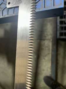 औद्योगिक प्लास्टिक फिल्म के लिए सेरेटेड टूथपेस्ट ज़िग चाकू और पैकेजिंग मशीनरी भागों में प्रयुक्त कागज काटने - Product Image 6