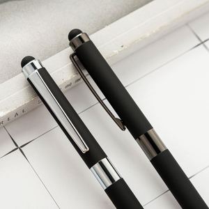 Bolígrafo de Metal Negro Mate Personalizado 2026, Bolígrafo de Acero Inoxidable con Punta Giratoria, Regalo Promocional con Logotipo Impreso - Product Image 3