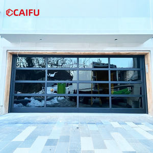 باب مرآب قطاعي من الزجاج المقسى، باب علوي أوتوماتيكي كهربائي من سبائك الألومنيوم، باب دوار لمرآب الفيلا - Product Image 1