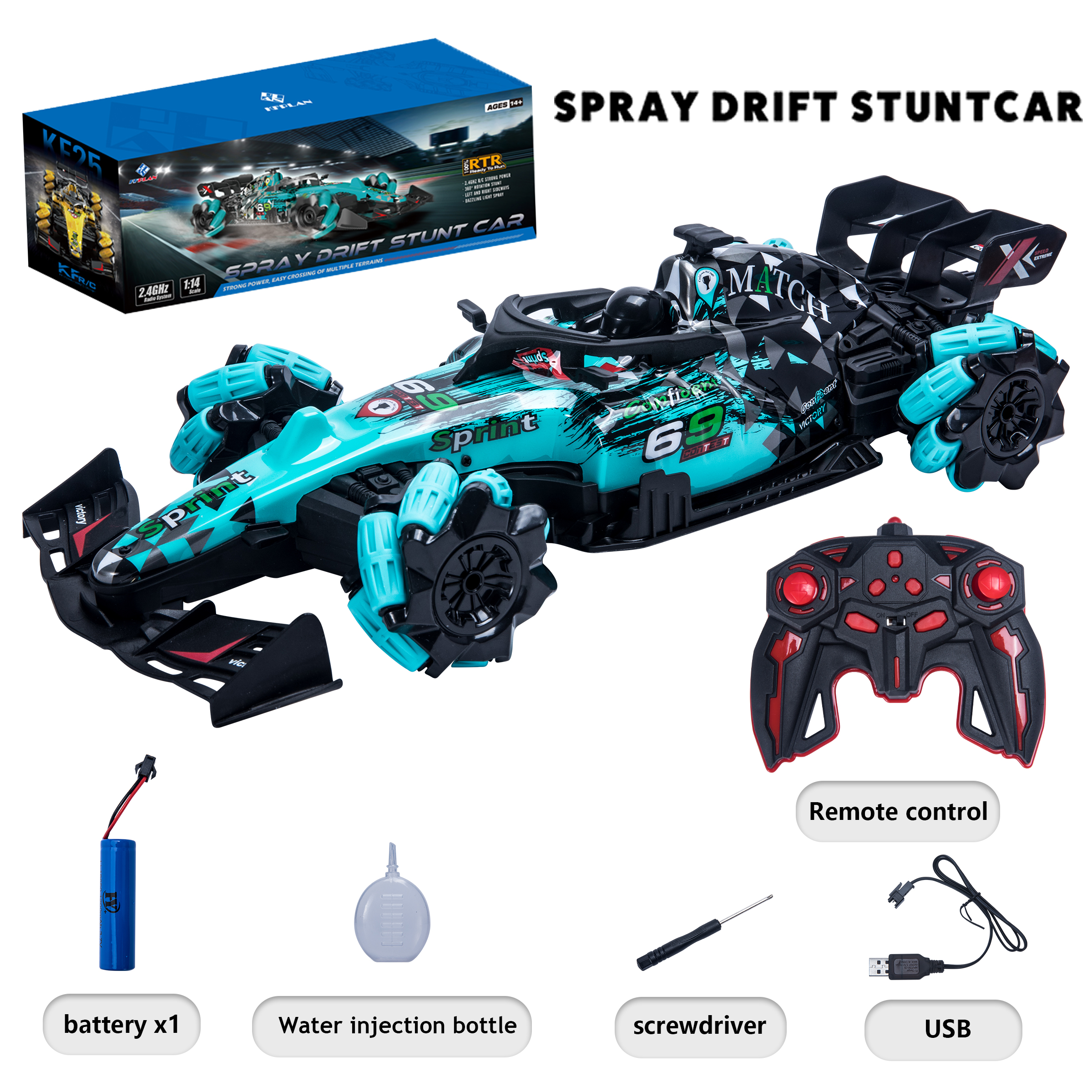 HOSHI KF25 F1 Remote Control Car - High Speed Racing Fun