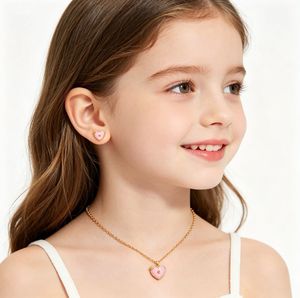 <span class=keywords><strong>Collier</strong></span> pendentif mignon <span class=keywords><strong>en</strong></span> acier inoxydable 316L avec motif carotte et lapin pour enfants, sans nickel - Product Image 6
