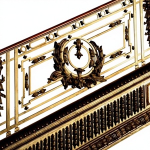 Luxury Decorative Metal Staircase <b>Railing</b> Ornamental Wrought Iron Handrail Modern Indoor Stair <b>Railing</b> Design - Product Image 1