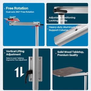 Table de <span class=keywords><strong>camping</strong></span>-<span class=keywords><strong>car</strong></span> en vente chaude, table pour ordinateur portable en alliage d'aluminium amovible et rotative, pieds pour <span class=keywords><strong>camping</strong></span>-<span class=keywords><strong>car</strong></span>, caravane, yacht - Product Image 3