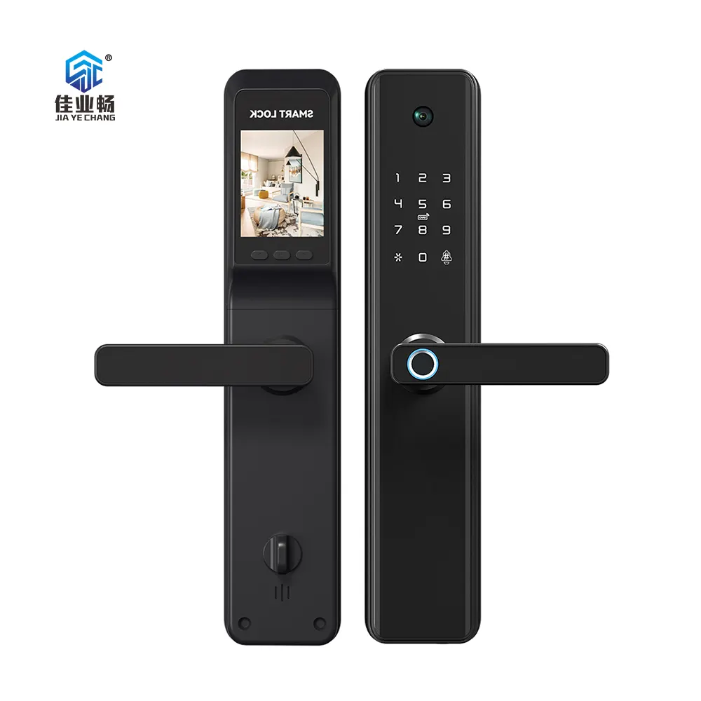 Wi-Fi Cat Eye Cam blocco del sistema Password per App Tuya Smart Life per sbloccare le impronte digitali biometriche per fotocamera Smart Gate