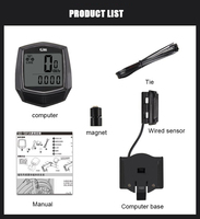 Speedometer Sepeda Multi-Fungsi dengan Koneksi Kabel untuk Penggemar Bersepeda Sepeda Gunung/Jalan Raya