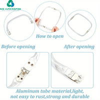MZ Usine En Gros 16/18/19/20cm Sac À Main Cadre En Aluminium Tube Sac À Main Cadre pour DIY À La Main Sacs À Main Faire Des Préférences Tarifaires