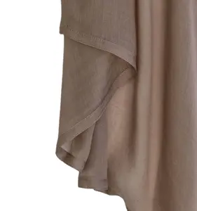 Hijab algodão viscose respirável personalizado, peso leve liso rayon modal shawls viscose hijab