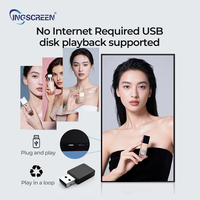 Pantalla LCD de Señalización Digital Ultrafina INGSCREEN de 43 y 55 Pulgadas, Montada en Pared, con Instalación sin Espacios para Comercios Minoristas