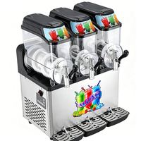 Máquina de Granizados de Tres Tanques Directa de Fábrica, 12L, 3 x 1000W, Precio Mayorista para Distribuidores, CE R290