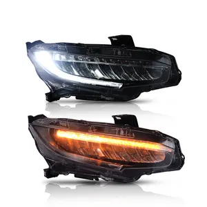 Factory Wholesale LED Headlight For Honda Civic 2016-up Car Auto Part Head Lamp Accessories Lighting Sequential