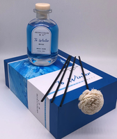 Parfum personnalisé désodorisant de salle de bain diffuseur de roseaux boîte cadeaux en bouteille en verre