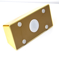 Tirelire en forme de lingot d'or en plastique