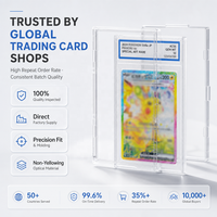 Étui de protection antichoc et anti-rayures en plastique transparent personnalisé pour cartes gradées P/SA BGS, pour cartes TCG et sportives, vente en gros