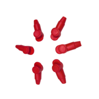 Protège-borne de batterie rouge en forme de L pour câble de démarrage, isolation et protection du bornier positif de batterie de voiture, camion ou bateau
