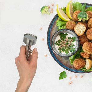 Offre Spéciale : Cuillère à Falafel en Acier Inoxydable, Outil à <span class=keywords><strong>Boulettes</strong></span> de Viande, Presse à <span class=keywords><strong>Boulettes</strong></span>, Moule à Falafel à Pousser-Tirer - Product Image 2