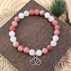 Bracelet naturel en perles de verre colorées, pierre anti-anxiété, service de bijouterie sur mesure pour les grossistes, emballage anti-ternissement - Product Image 5