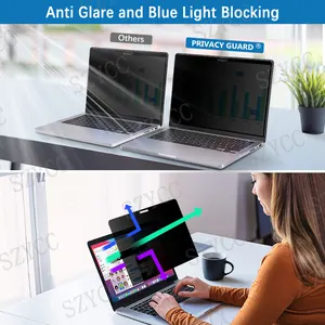 High Quality Low Price Laptop Removable Anti Peeping Matte Film Privacy Screen Filter For Macbook Pro 15.4 Inch