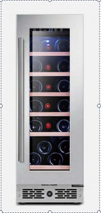 Réfrigérateur congélateur à boissons et à vin encastré en acier inoxydable multi-lieux populaire avec serrure - Product Image 3