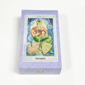 Tarjetas de impresión personalizadas 12x7cm 78 tarjetas Thoth <span class=keywords><strong>Tarot</strong></span> Family Party Playing Oracle Cards con guía - Product Image 6