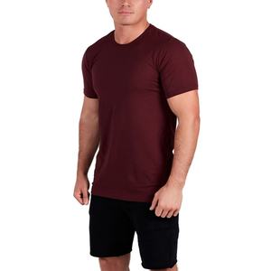 Camiseta Deportiva Lisa Roja de Alta Calidad al por Mayor, Camiseta de Gimnasio Suave y Económica para Hombre, Camiseta Deportiva con Diseño Personalizado para Hombre - Product Image 2