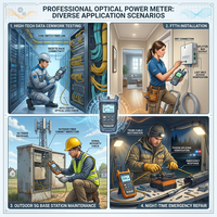 Testeur de puissance optique à fibre optique 850/980/1300/1310/1490/1550/1625/1650 nm -70 à +10 dBm avec connecteur FC/SC