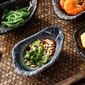 הסיטונאי 5 אינץ 'יפני רטרו קרמיקה פורצלן קינוח מלון סושי צלחת צלחת מלון Dinnerware - Product Image 4