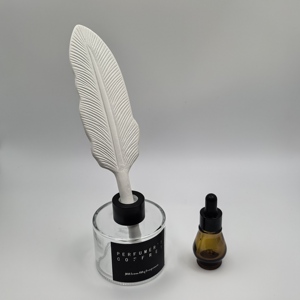 Oem biểu tượng tùy chỉnh 200ml hiện đại rỗng nho gốm Chim chai thân thiện với môi Nhà Nước Hoa Flameless làm mát không khí - Product Image 3