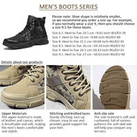 Bottes tactiques pour hommes, respirantes, légères, camouflage, mi-hautes, en toile, semelle extérieure souple, fermeture à cordon, pour un usage décontracté