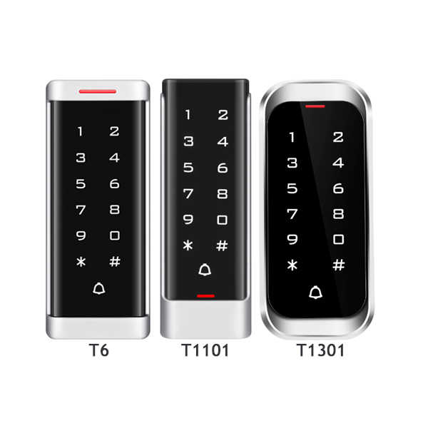 Good Quality Metal T6 Smart Card Access Control Reader With Touch Keypad IP65 Waterproof Metal Access Controller