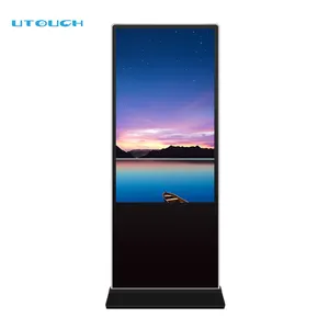 43 inç Android/ win10 wifi dikey LCD reklam oynatıcı dokunmatik ekran dijital tabela totem reklam ekran oyuncu monitörü